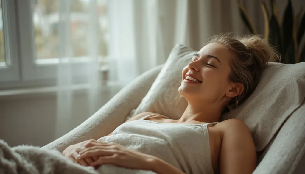 Mulher madura com pele saudável após adotar rotina de skincare simples
